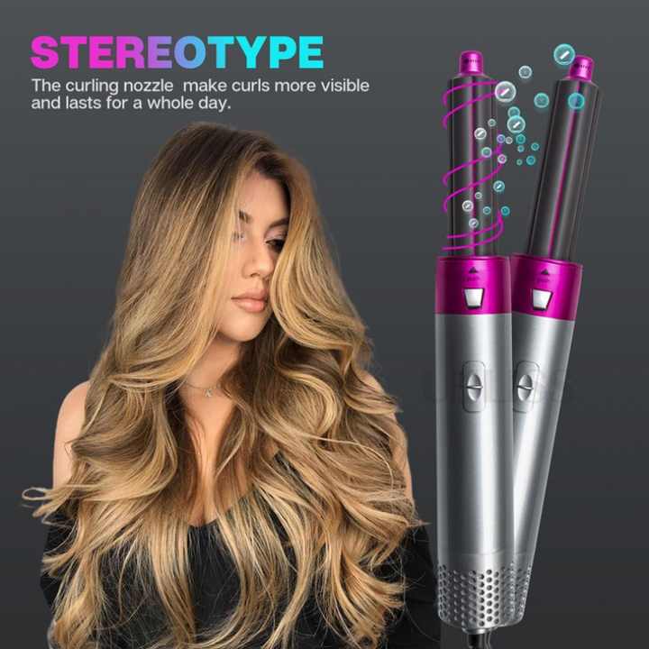 Hot Air Brush: Dry, Style, and Volumize with Ionic Technology (5-in-1)